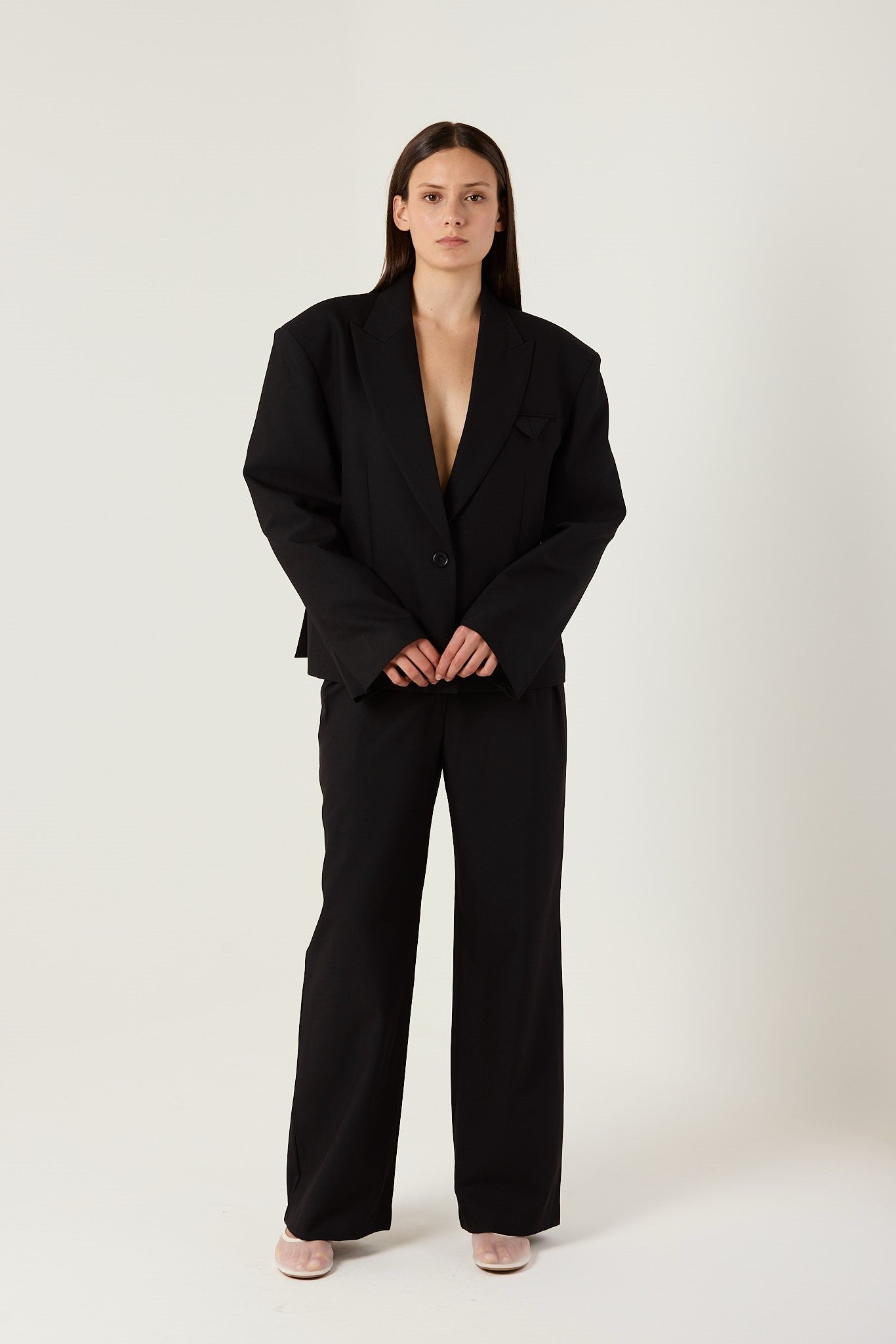 INGRID BLACK TAILORED PANTS
