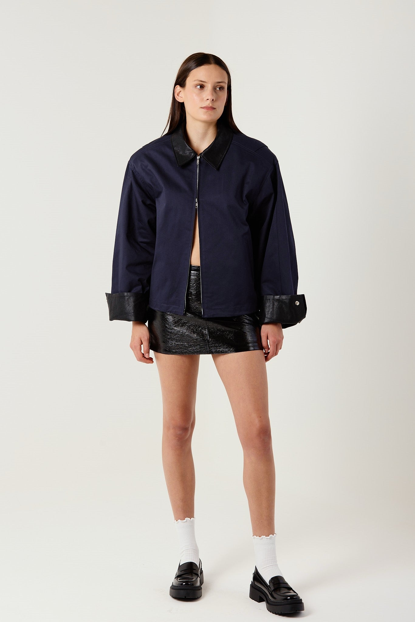 RAVEN NAVY CONTRAST JACKET