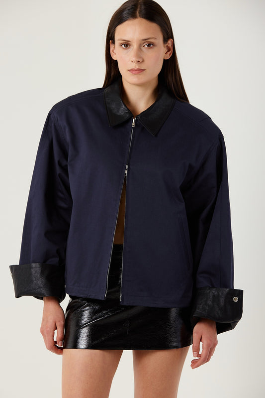 RAVEN NAVY CONTRAST JACKET