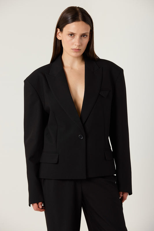 DEMI BLACK BLAZER