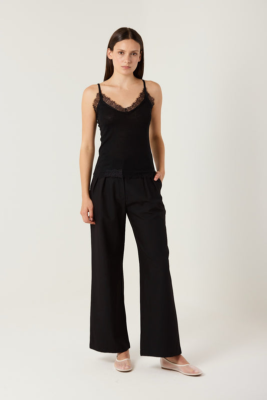 INGRID BLACK TAILORED PANTS