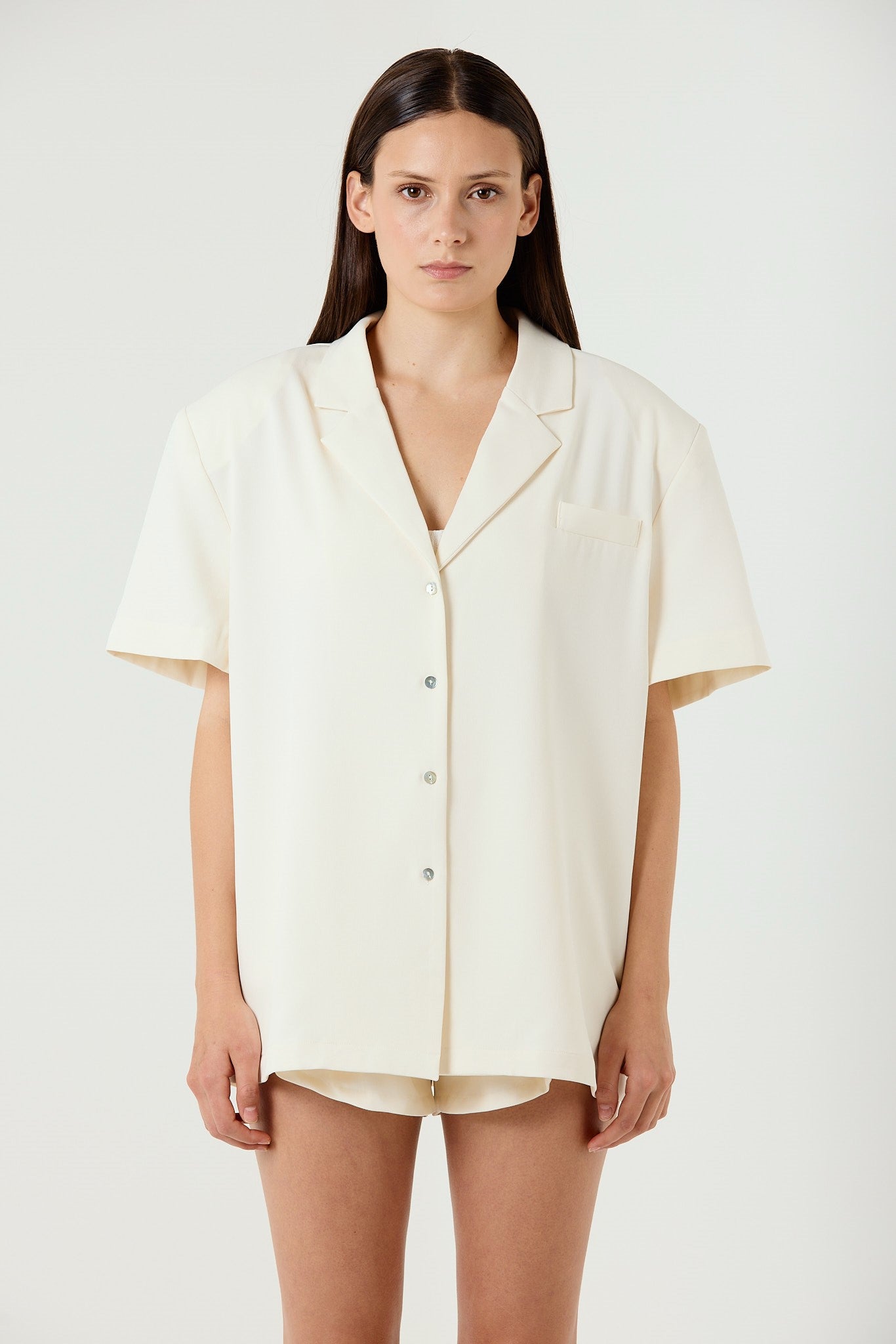 VERA CREAM OVERSIZED SHIRT