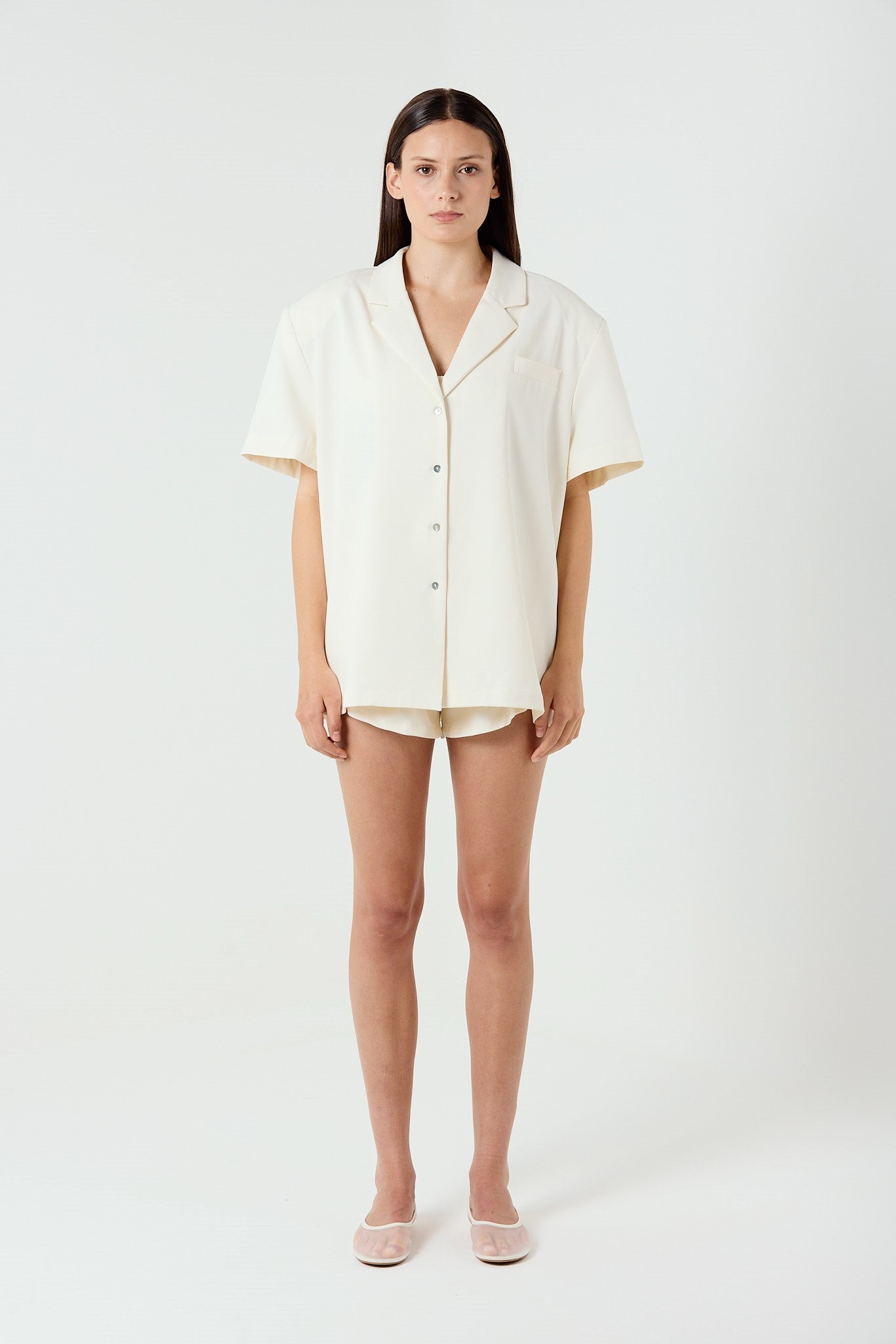 VERA CREAM OVERSIZED SHIRT